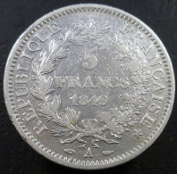 Francia - 5 Franchi 1849 A - Ercole - KM# 756 - 5 Francs