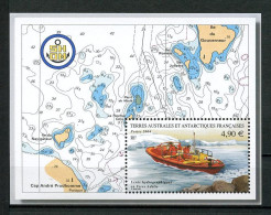 TAAF 2004 Bloc N° 10 ** ( N° 394 )  Neuf MNH Superbe C 20 € Bateaux Canot Levées Hydrographiques Boats Transports - Hojas Bloque