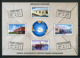 TAAF Bloc  N° 11** ( 395/398 ) Neuf MNH Superbe C 14,40 € Postes Postale Crozet Terre Adélie Amsterdam Bâtiments - Hojas Bloque