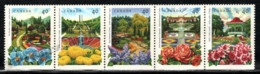 Canada 1991 Yvert 1185-89, Environment. Flora. Public Gardens - Strip - MNH - Unused Stamps