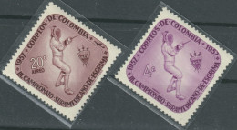 F-EX50660 COLOMBIA MNH 1957 SUDAMERICAN CHAMPIONSHIP OF FENCING.  - Scherma