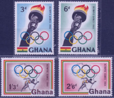 F-EX50684 GHANA MNH 1960 OLYMPIC GAMES ROMA ATHLETISM TOURCH.  - Estate 1960: Roma