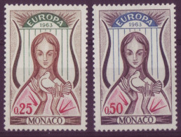 Europe - Monaco - 1963 - N°618 Et 619 - Europa - 7912 - Used Stamps