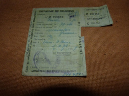 BC28-10 LC253  Militaria Belgique Carte Rationnement Jumet Pers. Née Ham Sur Heure   Cachet Louis Delhaize - Documentos