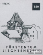 Liechtenstein 1950S (kompl.Ausg.) Schwarzdruck Postfrisch 2019 Historische Wohnhäuser - Nuovi