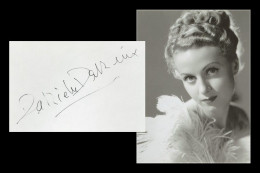 Danielle Darrieux (1917-2017) - Actress - Signed Album Page + Photo - Paris 1986 - Acteurs & Comédiens