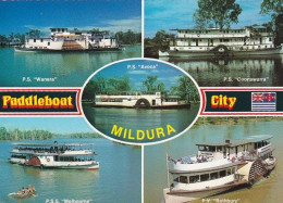 Mildura, Paddleboat City, Multiview  - AUSTRALIA - Used Postcard - AUS3 - Otros & Sin Clasificación