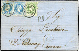 Österreich Post In Der Levante, 1873, 2Ia, 4Ia, Brief - Eastern Austria