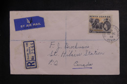 KENYA OUGANDA & TANGANYKA - Lettre Recommandée Par Avion > Canada - 1958 - M 1382 - Kenya & Oeganda