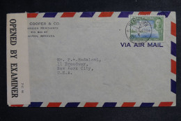 BERMUDES - Lettre Commerciale Avec Censure Par Avion > USA - 1943 - M 1332 - Bermuda