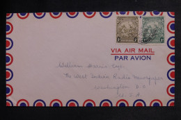 BARBADES - Lettre Par Avion > USA - 1944 - M 1322 - Barbados (...-1966)