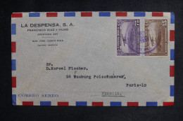 COSTA RICA - Lettre Commerciale Par Avion > Paris - 1938 - M 1171 - Costa Rica