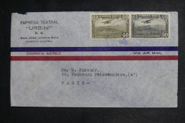 COSTA RICA - Lettre Commerciale Par Avion > Paris - 1938 - M 1161 - Costa Rica