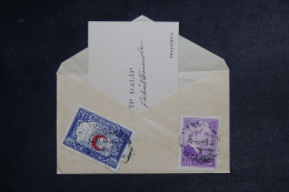 TURQUIE - Petite Lettre Avec Carte De Visite - Destination Intérieure > Ankara - Années 40 - M 1451 - Briefe U. Dokumente