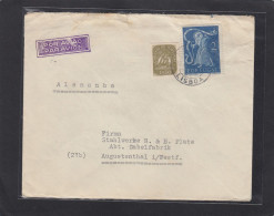 LETTRE PAR AVION DE LISSBONNE POUR AUGUSTENTHAL, ALLEMAGNE, 1951. - Lettres & Documents