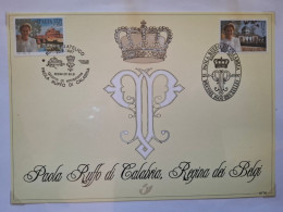 Belgique C.S. N°2706 émission Commune Avec L,Italie " Reine Paola " - Cartas Commemorativas - Emisiones Comunes [HK]