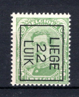 PRE61B MNH** 1922 - LIEGE 22 LUIK - Typos 1922-26 (Albert I)