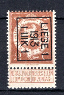 PRE43B MNH** 1913 - LIEGE I 1913 LUIK I - Typos 1912-14 (Löwe)