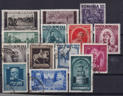 ROMANIA 1939 - Canceled - Sc# 475-488 - Complete Set! - Gebruikt