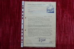 1954 Signed Letter Dr Seidel To A. Bitterling  German Broad Peak Expedition Mountaineering Escalade - Sportspeople