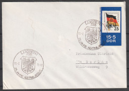 DDR: 1972,Fernbrief In EF, Mi. Nr. 1614, 15+5 Pfg. Nationale Briefmarkenausstellung Der Jugend.  SoStpl. LÜSBEN 1 - Storia Postale