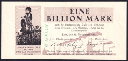 Deutschland, Germany - Lahr - 1 Billion Mark - 1923 - 1 Billion Mark