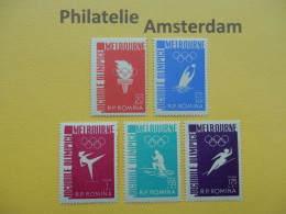 Romania 1956, OLYMPICS MELBOURNE: Mi 1598-02, ** - Sommer 1956: Melbourne