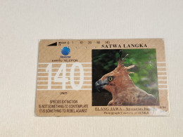 Indonesia-(ID-TLK-S-0256)-Rare Animal-ElangIe-(34)(140units)(1.10.94)-(tirage-300.000)-used Card - Indonesië