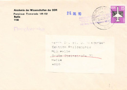 DDR Brief 1990 EF Berlin Akademie Der Wissenschaften - Briefe U. Dokumente