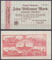 Reichsbahn Berlin 50 Billionen Mark 1923 RS Einigkeit + Recht + Freiheit  (ca723 - Other & Unclassified