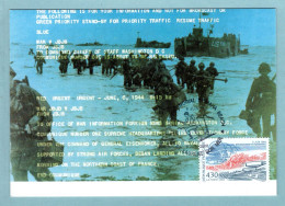 Carte Maximum 1994 - 6 Juin 1944 Débarquement En Normandie - YT 2887 - 14 St Laurent Sur Mer - 1990-1999