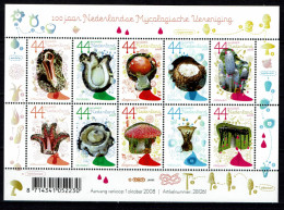 Nederland 2008 - NVPH 2593/2602 - Blok Block - Paddenstoel, Mushroom, Pilz  - MNH - Neufs