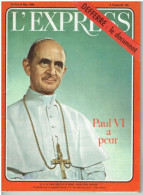 L'EXPRESS - 30 NOVEMBRE AU 6 DÉCEMBRE 1964 - LE PAPE PAUL VI - DE GAULLE - CHURCHILL - PÉTAIN - Other & Unclassified