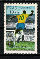 Brasil 1969 - Mi 1238**, Yv. 914** MNH - 1000ste Goal Van Pele / Le 1000ème But De Pele / Pele's 1000th Goal (2 Scans) - Unused Stamps