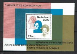 Nederland 2009 - NVPH 2642 - Blok Block - 3 Generaties Koninginnen, 3 Generations Queens - MNH - Neufs