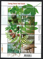 Nederland 2010 - NVPH 2758/2767 - Blok Block - Vel Lang Leve Het Bos, Forest, Forêt, Wald  - MNH - Ongebruikt