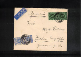 Hong Kong 1937 Interesting Airmail Letter To Germany - Hongkong&Shangai Hotels - Storia Postale