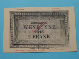 Gemeente WENDUYNE 1915 > TWEE Frank ( Edit.: Léon Delbove ) Anno 19?? ( Zie SCANS ) ! - Wenduine