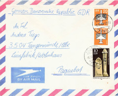 DDR Luftpost + Schiffspost Aus Japan Mojiko 1984 MS Potsdam Mif. - Briefe U. Dokumente