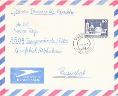 DDR Luftpost + Schiffspost Aus Hong Kong 1984 MS Potsdam EF - Covers & Documents