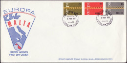 Europa CEPT 1971 Malte - Malta FDC4 Y&T N°424 à 426 - Michel N°422 à 424 - 1971