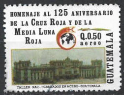 Guatemala 1990. Scott #C838 (U) Red Cross, Red Cressant, 125th Anniv. (Complete Issue) - Guatemala