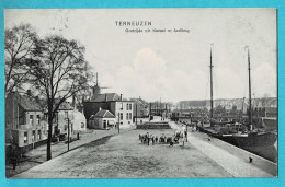 * Terneuzen (Zeeland - Nederland) * (Uitgave Van A. Van Overbeeke, 09 14546) Oostzijde Kanaal Axelbrug, Péniche Bateau - Terneuzen