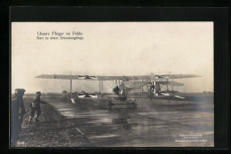 Foto-AK Sanke Nr. 1017: Flugzeug Startet Zu Einem Erkundungsflug  - 1914-1918: 1. Weltkrieg