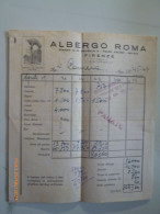 Fatture "ALBERGO ROMA FIRENZE" 1947 - Italy