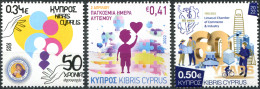 Cyprus 2022. Anniversaries And Events (MNH OG) Set Of 3 Stamps - Unused Stamps