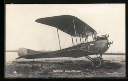 AK Flugplatz Johannisthal, Rumpler-Doppeldecker, Sanke-Nr. 260  - 1914-1918: 1. Weltkrieg