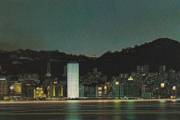 Night Scene - HONG KONG - CHINA   - Unused Postcard HK3 - Cina (Hong Kong)