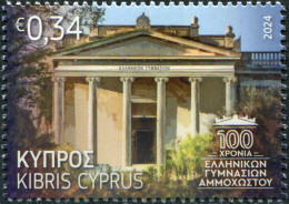 Cyprus 2024. 100 Years Of The Greek Gymnasium Of Famagusta (MNH OG) Stamp - Unused Stamps