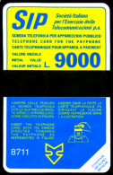 G P 57 C&C 1067 SCHEDA TELEFONICA NUOVA MAGNETIZZATA SIDA 9000 L. 8711 LOT 282 - Pubbliche Precursori